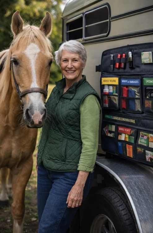 Horse owner with EquiChef kit